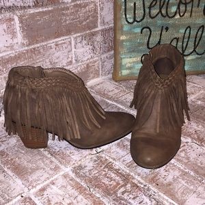 Fringe Ankle Boots